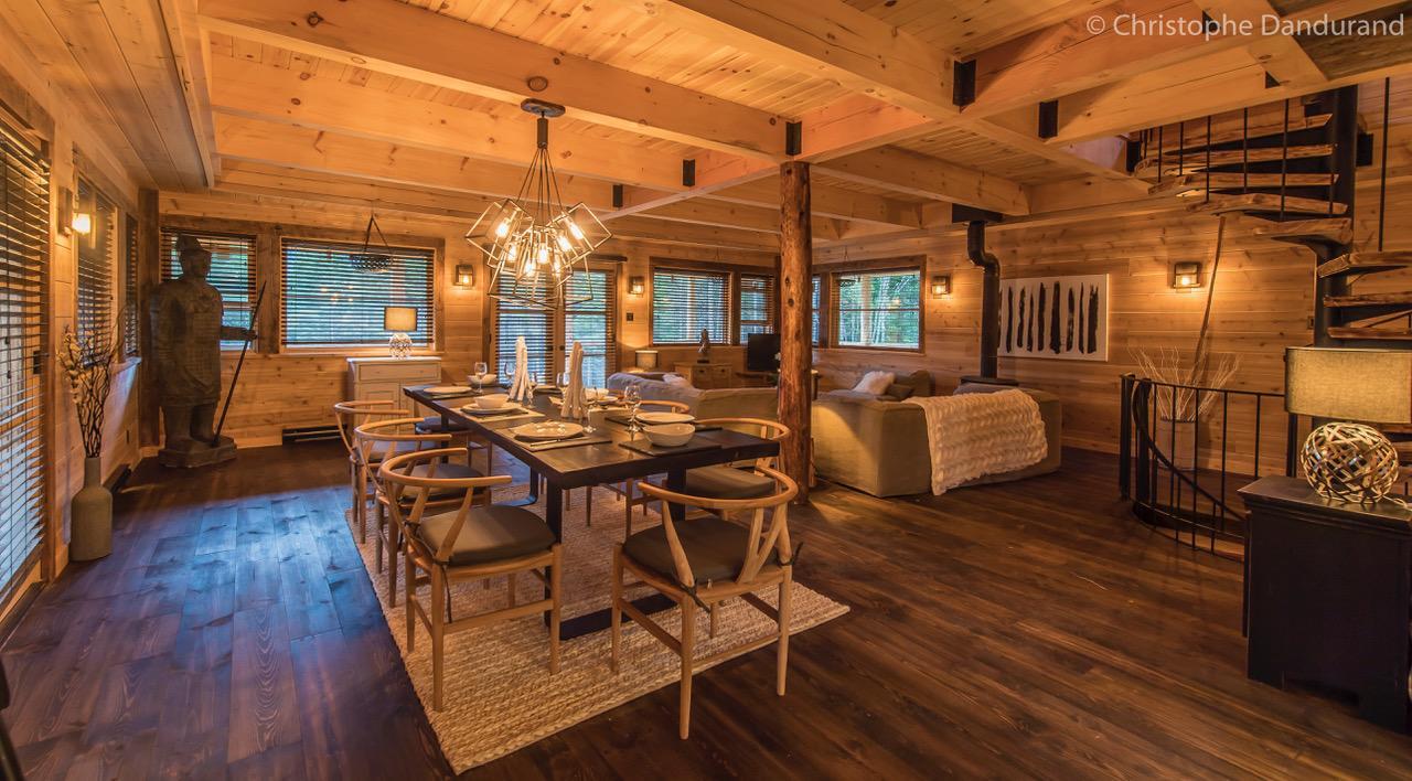 Chalet Tao Par Les Chalets Spa Canada ลามัลแบ ภายนอก รูปภาพ